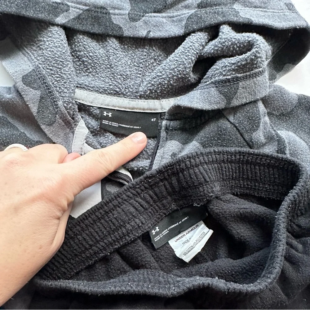 Under Armour Fury Camo Long-Sleeve Hoodie and Pants Set